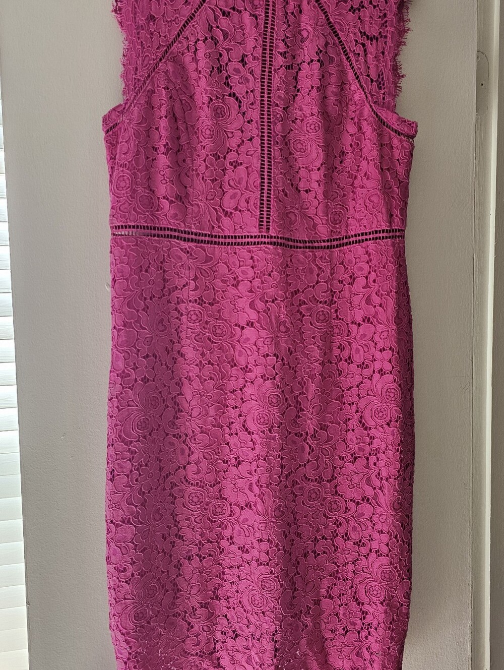 Bardot | Pink Lace Panel Sleeveless Dress